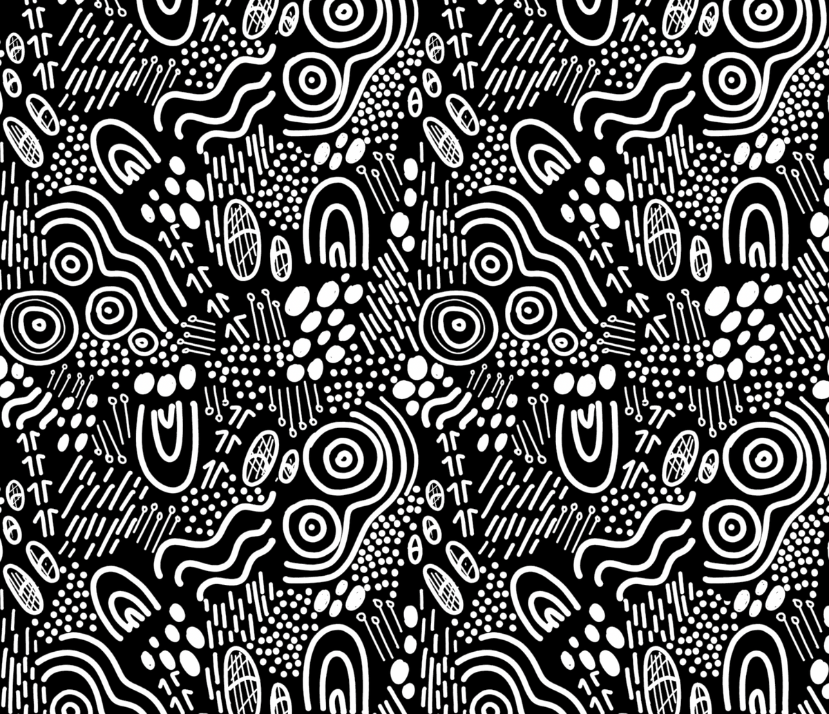 First Nations long pyjama set in Landscapes print – Dreamtime Range