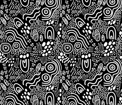 First Nations long pyjama set in Landscapes print – Dreamtime Range